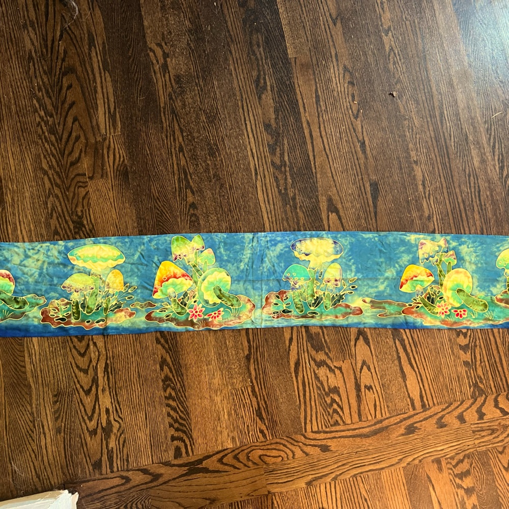 Batik mushroom scarf